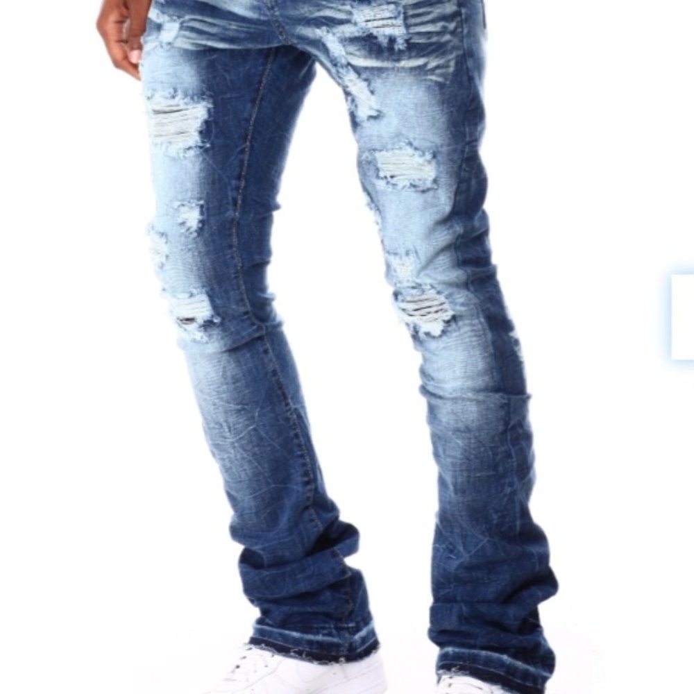 Brand new stacked jeans ordered from Dr jays